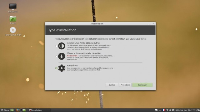Installation de Linux Mint 14