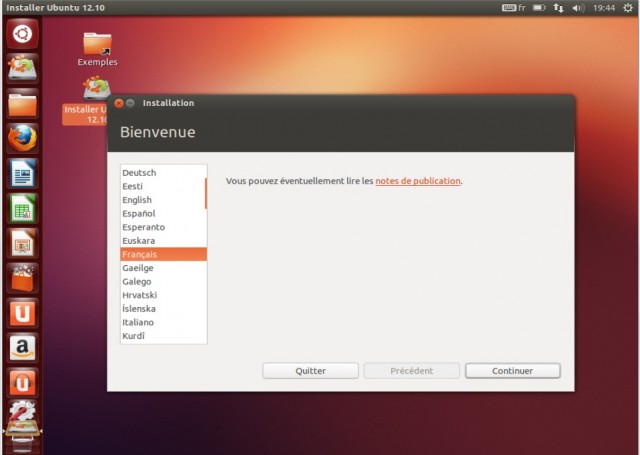Ubuntu bienvenue