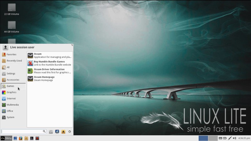 Linux lite Steam