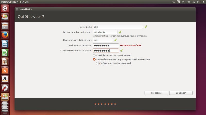 Ubuntu fenêtre Qui êtes vous