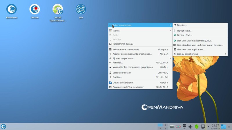 OpenMandriva lx 3 Icônes