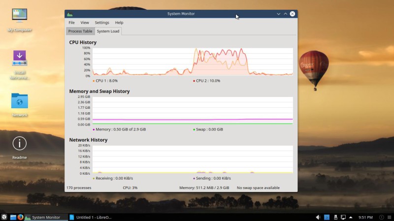 Netrunner 17.01 Monitor