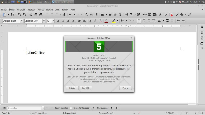 LibreOffice et le format docx
