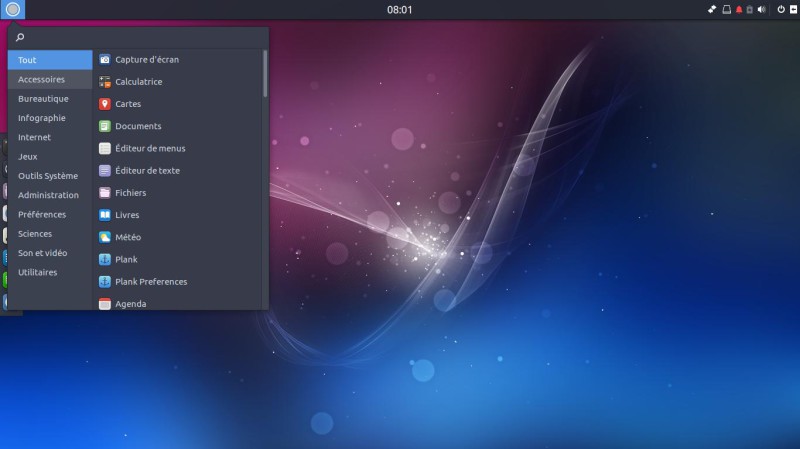 Menu Ubuntu Budgie