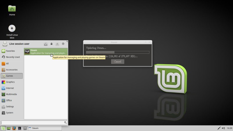 Installer steam pour Linux Mint XFCE
