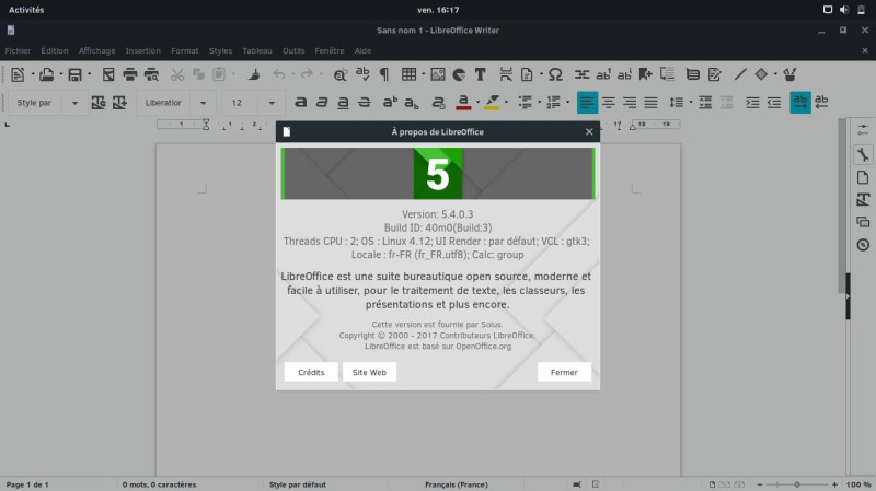 LibreOffice en français