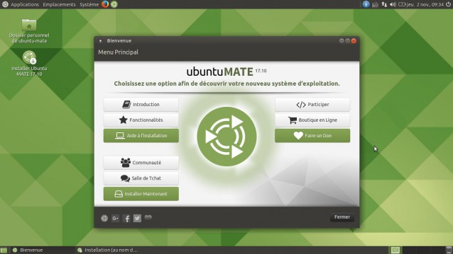 Ubuntu Mate 17.10