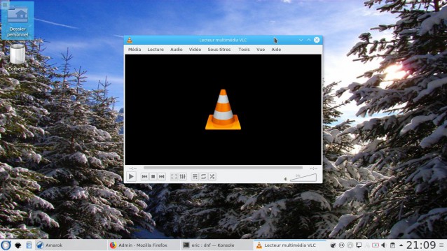 vlc sous Fedora 27 KDE