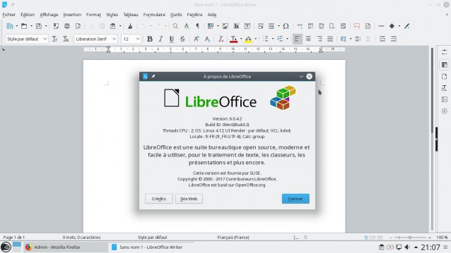LibreOffice 6.0 OpenSuse