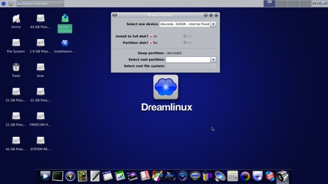 Dreamlinux  5 installation