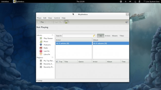 Fedora 16 le lecteur audio rhythmbox