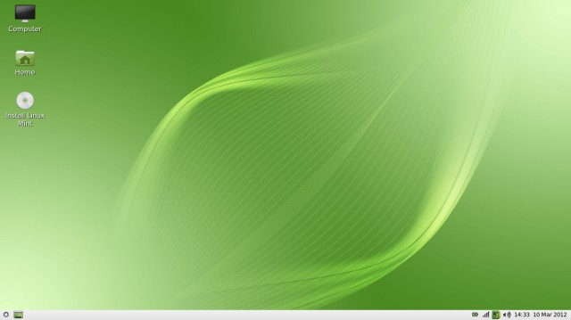 Linux Mint 12 LXDE fond d'écran