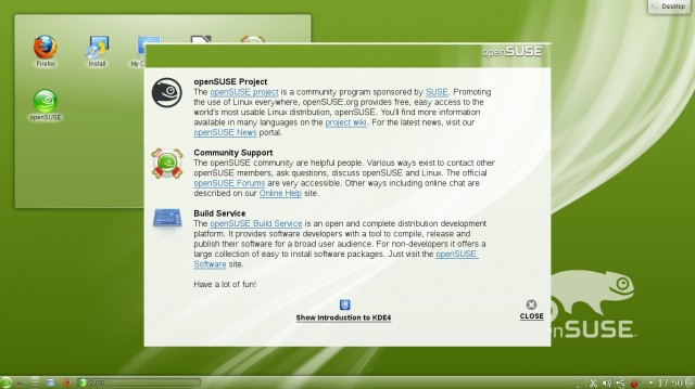 Opensuse 12.1 en Live CD