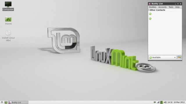 Linux Mint 12 LXDE Pidgin