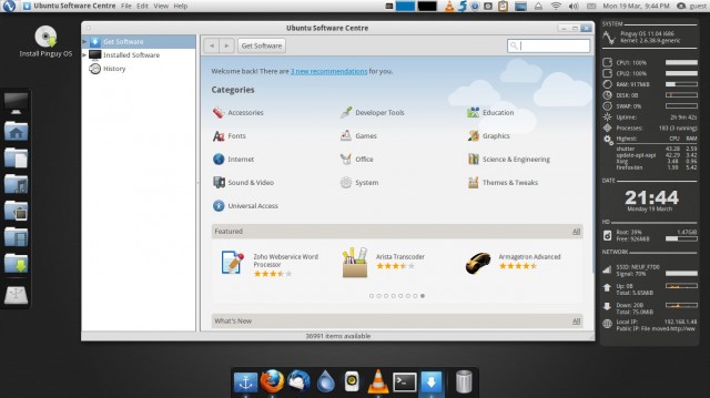Pinguy os ubuntu software
