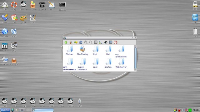 Puppy Linux explorateur de fichiers
