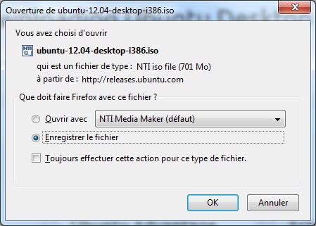 Téléchargement d'Ubuntu sur votre PC