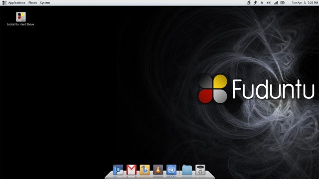 Fubuntu avec un autre fond d'écran