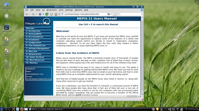 Mepis user manual