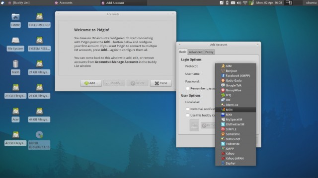 Xubuntu 11.10 Chat