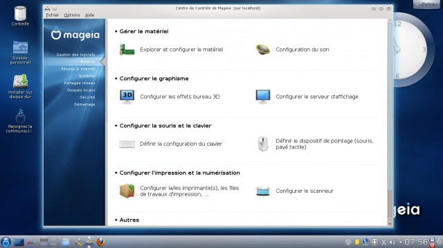 Mageia 2 le centre de contrôle