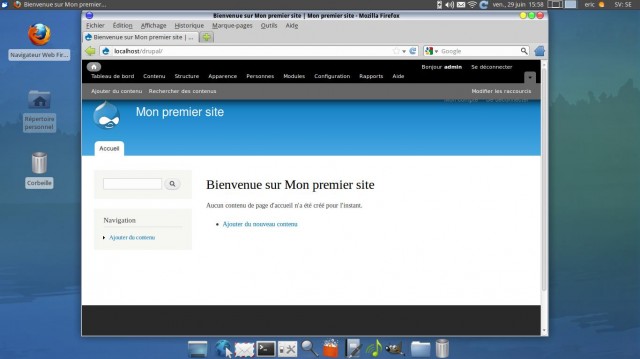 Installation de Drupal sous Linux