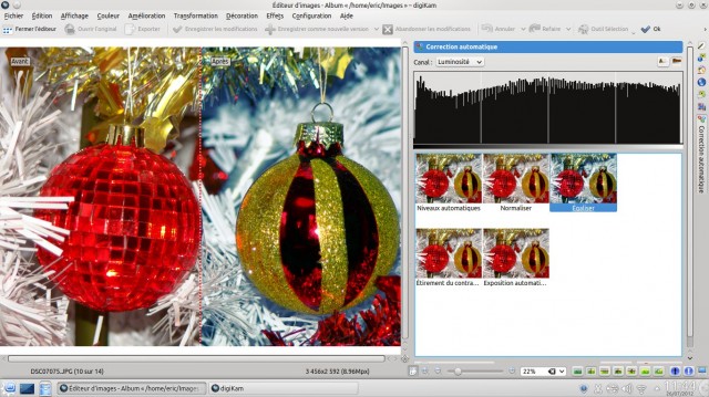 Digikam corriger vos photos