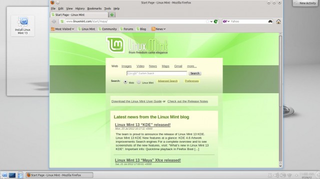 Mint 13 KDE internet