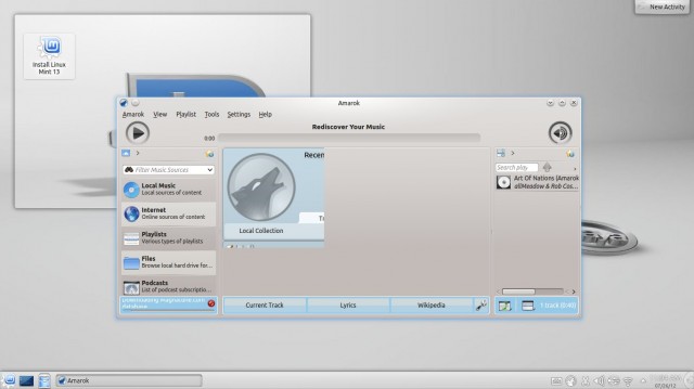 Mint 13 KDE Amarok