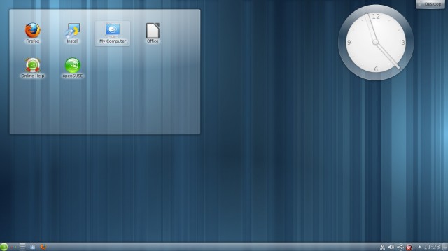 OpenSUSE Fond bleu