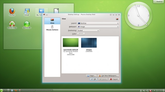 OpenSUSE 12.2 Fond d'écran
