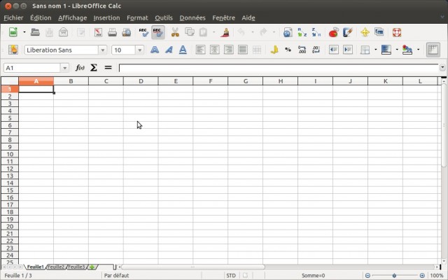 Ubuntu Libre Office Calc
