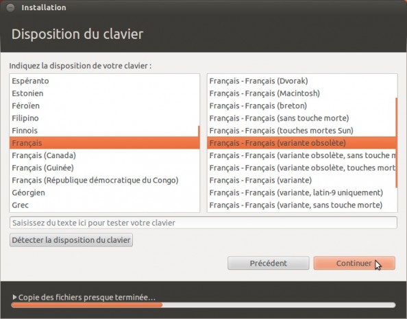 Ubuntu clavier en français
