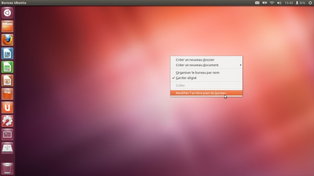 Ubuntu changement du fond d'écran