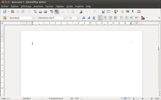 Ubuntu libre office writer