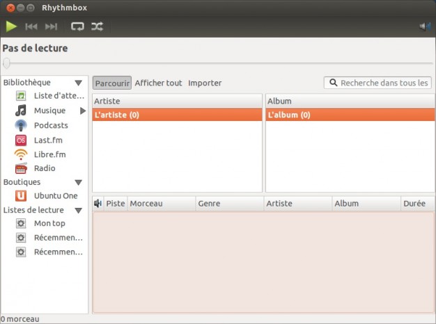 Ubuntu RythmBox musique