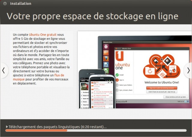 Ubuntu téléchargement des paquets linguistiques