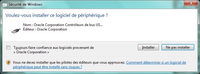 VirtualBox Contrôleur de bus