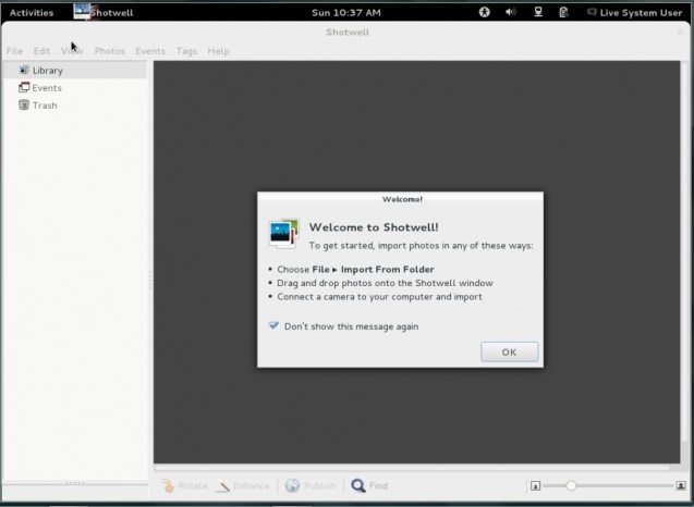 Gnome 3.4 Shotwell