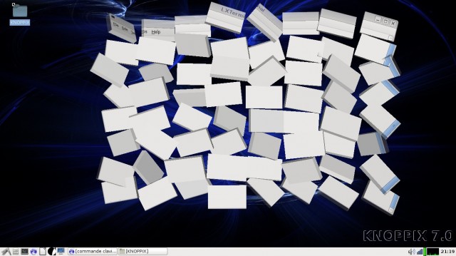 Knoppix fermeture d'une fenêtre 