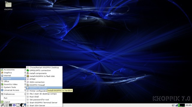 Knoppix installation sur disque dur