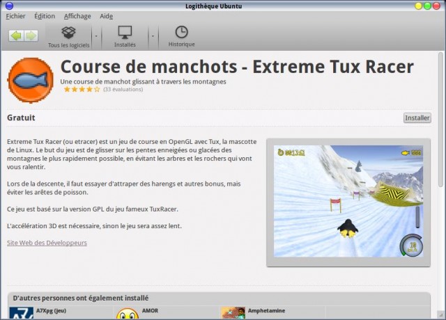 Installer extremetuxracer sous Ubuntu