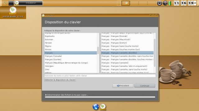 Bodhi Linux clavier français