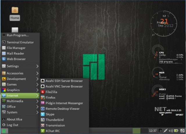 Manjaro le menu