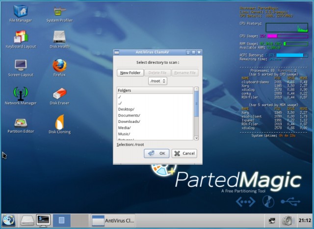 Antivirus Parted Magic
