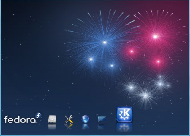 Lancement de Fedora kde