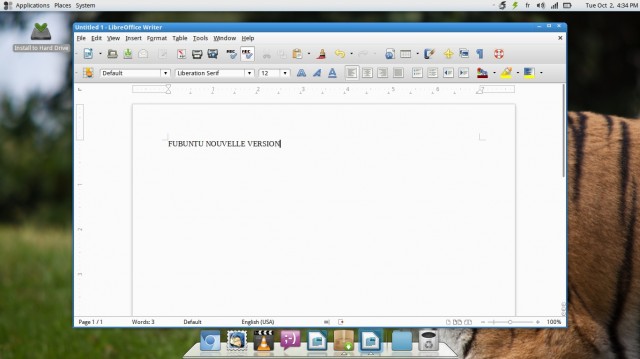 Fubuntu libre office