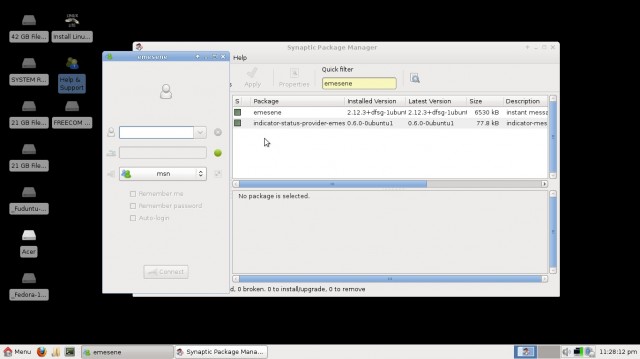 Linux Lite 1.0.0 emesene