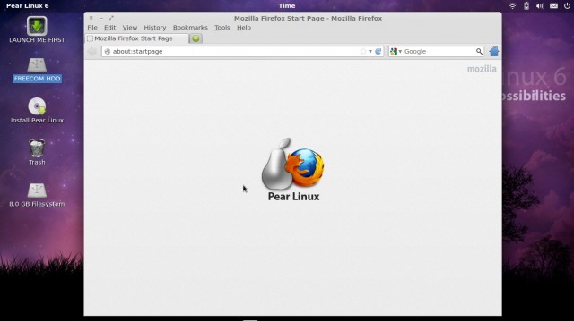 Pear Linux 6 internet