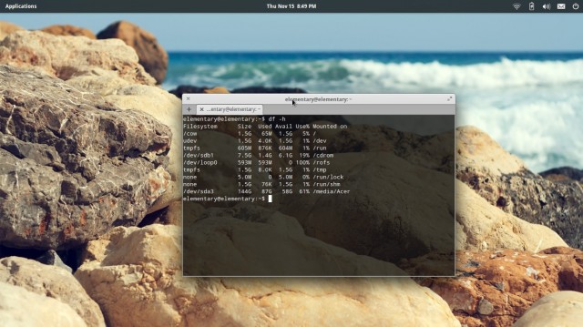 Elementary terminal Linux